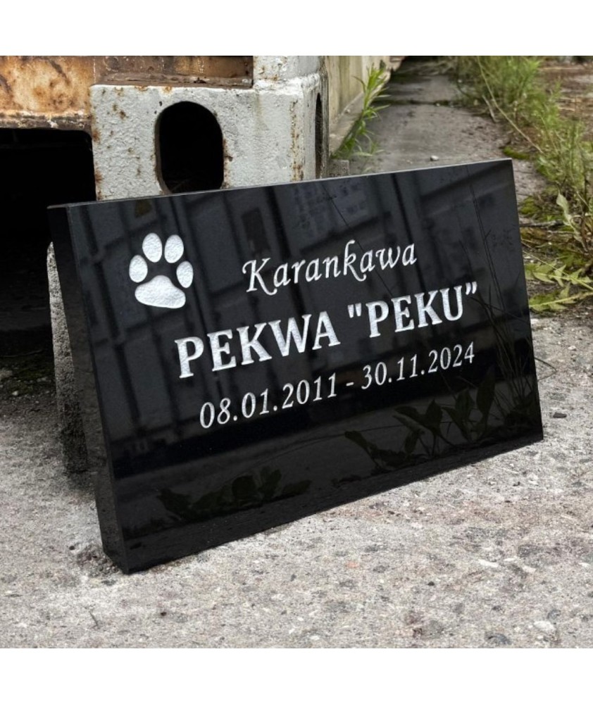 Lemmiklooma hauaplaat - Mahla 64, Männiku, Tallinn