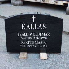 Tellige hauakivi meilt, siis nime ja numbrite graveerimine on tasuta